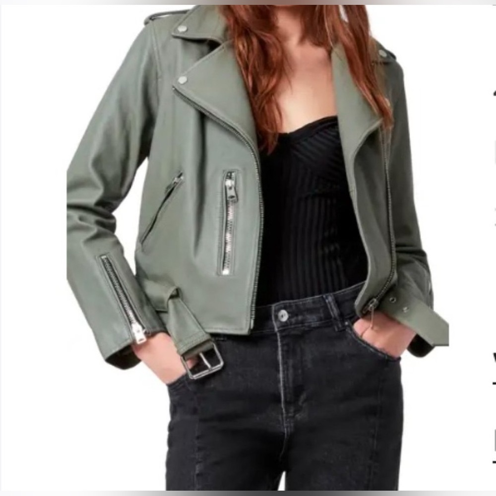 All Saints Sage Leather Jacket